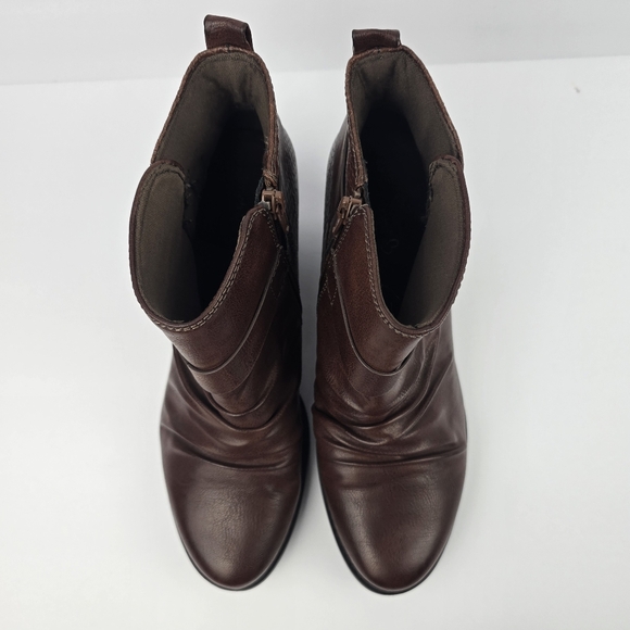 Baretraps Rebel Block Heel Booties Brown Womens Size 10 Boots Shoes - Picture 2 of 12